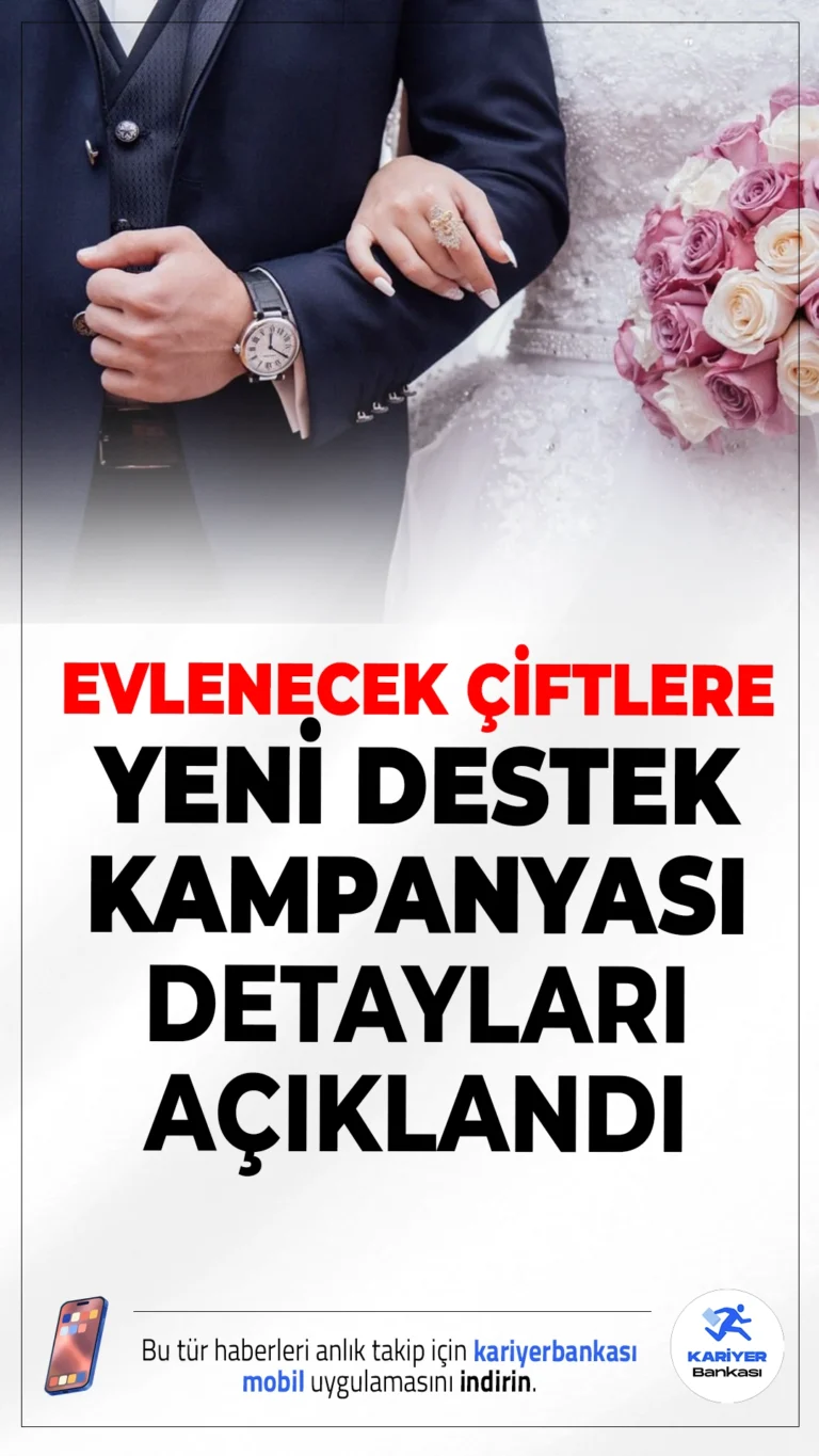 Evlenecek Çiftlere Yeni Destek Kampanyası Detayları Belli Oldu!Evliliğe hazırlanan genç çiftler için dev kampanya başladı: Mobilyadan beyaz eşyaya, giyimden mutfak ürünlerine kadar onlarca üründe özel indirim var.