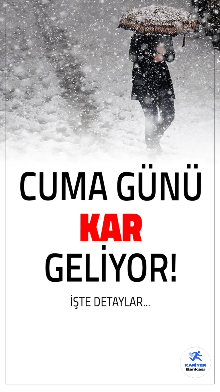 Ankara'da Cuma Günü Kar Sürprizi!Meteoroloji Genel Müdürlüğü (MGM), Ankara için 11 Nisan Cuma günü sabah saatlerinden itibaren etkili olması beklenen kar yağışı konusunda vatandaşları uyardı. Yapılan son değerlendirmelere göre, kar yağışının sabahın erken saatlerinde başlayıp öğleye kadar etkisini sürdüreceği tahmin ediliyor.