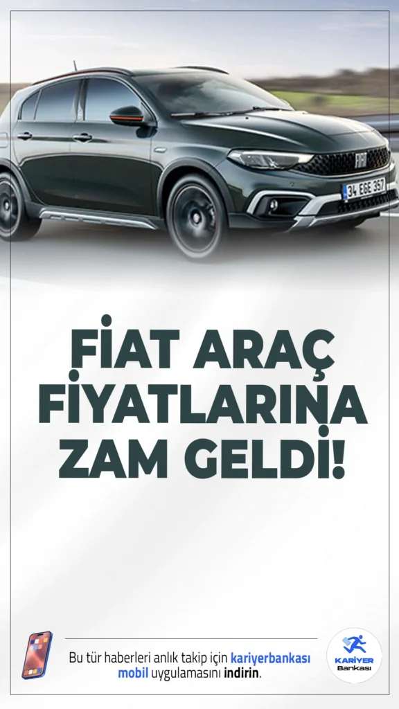 Fiat Araç Modellerine Zam Geldi: Egea, Egea Cross, Doblo Fiyatları Cep Yakıyor.Fiat, döviz kurlarındaki artışı gerekçe göstererek araç fiyatlarına bir kez daha zam yaptı. En uygun modeline bile 50 bin TL'ye kadar zam geldi.