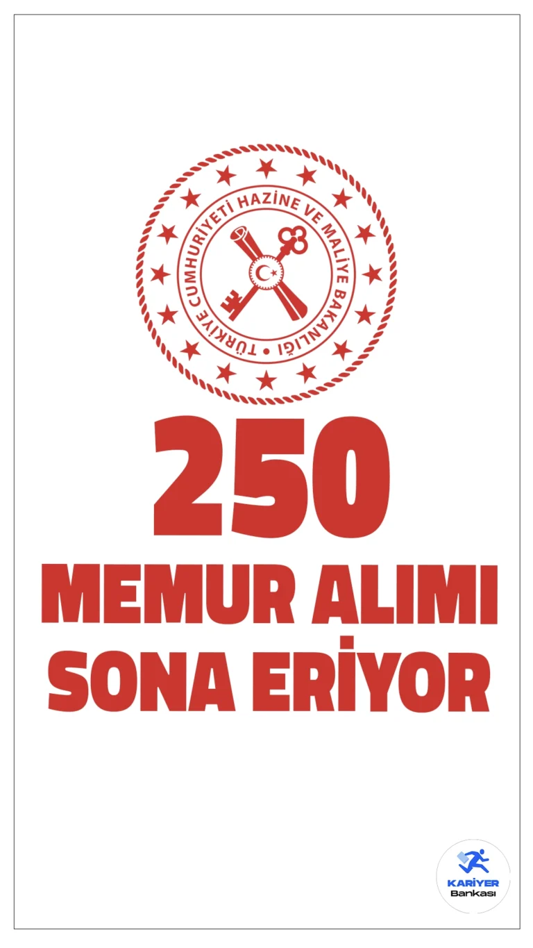 Hazine Bakanlığı 250 Memur Alımı Sona Eriyor.Hazine ve Maliye Bakanlığı Vergi Denetim Kurulu Başkanlığı tarafından 250 memur alımı başvurularında sona gelindi. Bu kapsamda alımlar hukuk, siyasal bilgiler, iktisat, işletme, iktisadi ve idari bilimler fakülteleri ile mühendislik fakültelerinin belirli bölümlerinden mezun adaylar arasından gerçekleştirilecektir.başvurular yarın (16 Nisan) sona erecek. Başvuru yapacak adayların belirtilen şartları dikkatle incelemesi gerekmektedir.