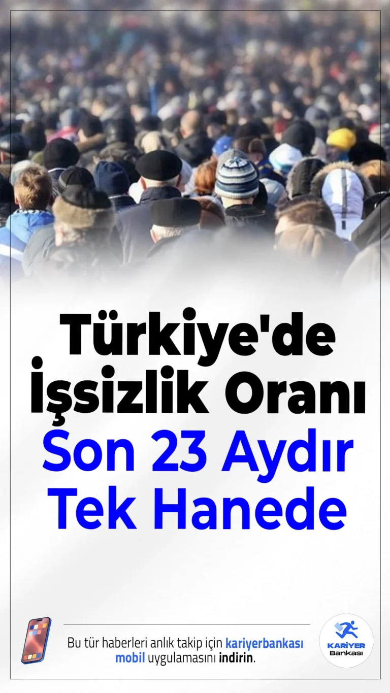Türkiye'de İşsizlik Son 23 Aydır Tek Hanede.Türkiye’de işsizlik oranı, Mart 2025'te yüzde 7,9’a gerileyerek 20 yıl sonra ilk kez yüzde 8'in altını gördü. Bu gelişme, istihdam piyasasında olumlu bir tablo ortaya koyuyor.
