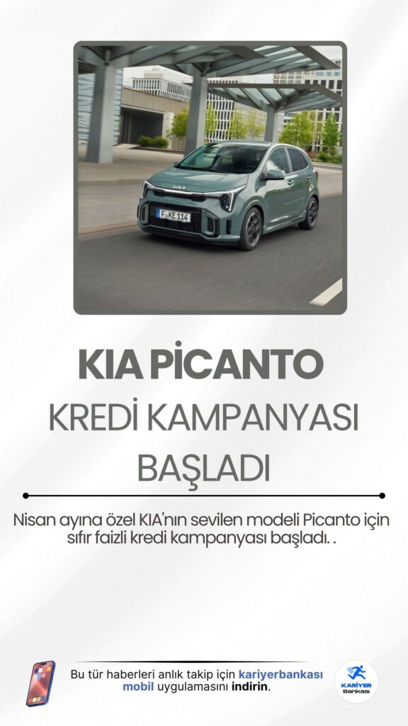 KIA Picanto'ya Özel 0 Faizli Kredi Kampanyası Başladı!Nisan ayına özel KIA'nın sevilen modeli Picanto için sıfır faizli kredi kampanyası başladı. Sıfır araç almak isteyenler için kaçırılmayacak fırsatlar sunuluyor.