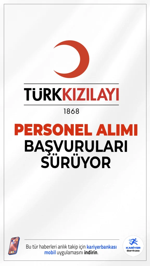 Kızılay Personel Alımı Başvuruları Sürüyor!Kızılay, 2025 yılı için farklı şehirlerde birçok alanda personel alımı gerçekleştirmeye devam ediyor. Türkiye'nin çeşitli bölgelerinde görevlendirilmek üzere sağlık ve teknik alanlarda uzman personel aranıyor. Başvuruların devam ettiği ilanlarda, hem uzmanlık hem de teknik bilgi gerektiren pozisyonlar bulunuyor.