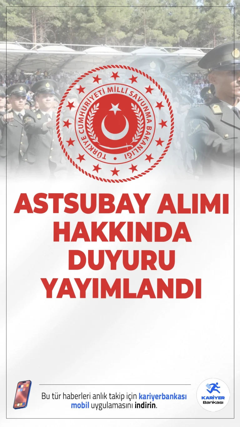MSB Astsubay Mülakat Yer ve Tarihleri Açıklandı!Milli Savunma Bakanlığı'nın 2024 yılı muvazzaf astsubay alımı kapsamında mülakat tarihleri belli oldu. Başvuru süreci tamamlanan alımda adaylar, Mayıs ayında sözlü aşamaya katılacak.