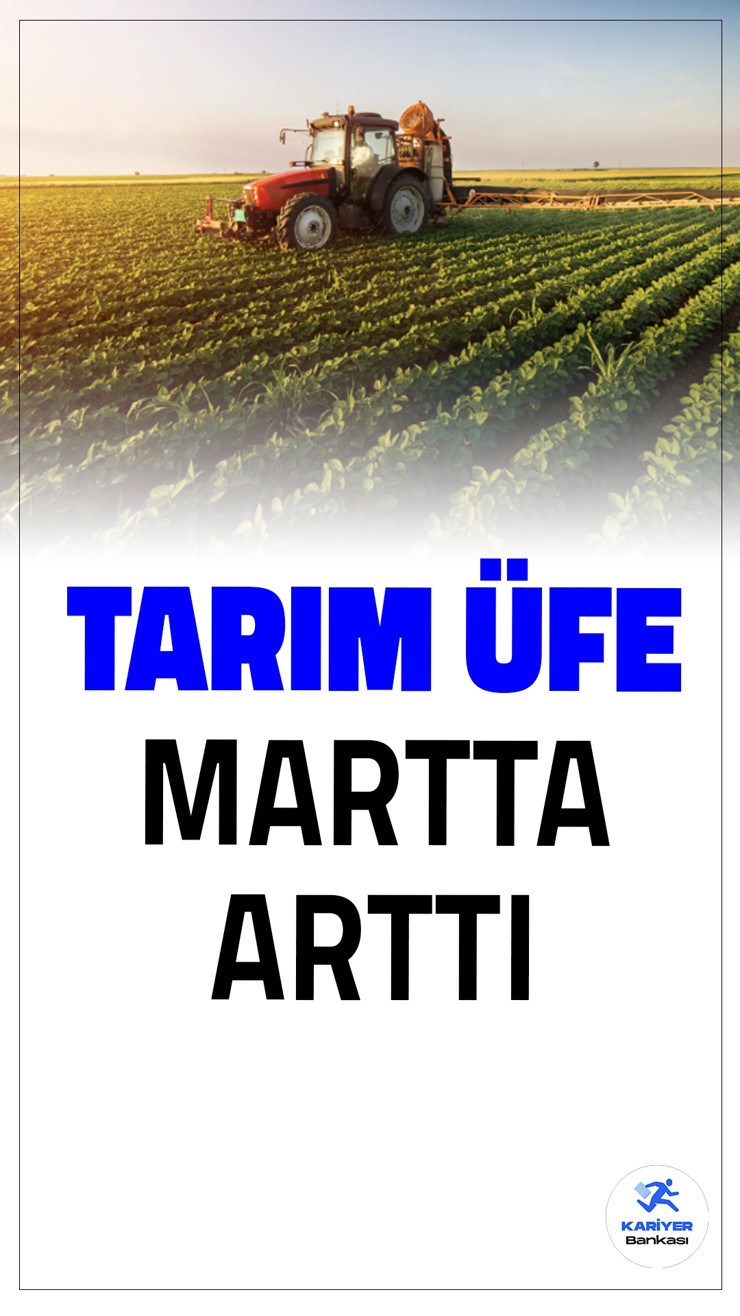 Tarım ÜFE Mart Ayında Hızla Yükseldi: Yıllık Artış %31’i Aştı.Mart ayında Tarım Ürünleri Üretici Fiyat Endeksi bir önceki aya göre %6,91, yıllık bazda ise %31,54 artış gösterdi.