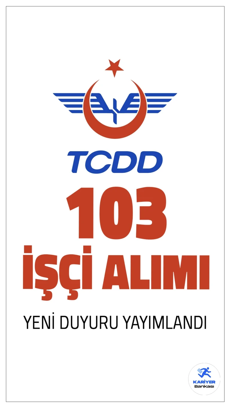 TCDD 103 Daimi İşçi Alımı Yapacak.TCDD Taşımacılık A.Ş., 2025 yılı personel planlaması kapsamında 57 engelli ve 46 eski hükümlü olmak üzere toplam 103 daimi işçi alımı gerçekleştireceğini duyurdu. Türkiye genelinde farklı şehirlerde yapılacak alımlarla, TCDD iş gücünü genişletmeyi hedefliyor. Adaylar, İŞKUR üzerinden başvurularını belirtilen tarihlerde tamamlayabilecek.