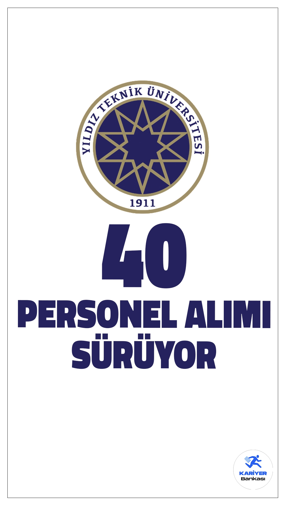 Yıldız Teknik Üniversitesi (YTÜ) 40 Sözleşmeli Personel Sürüyor.Yıldız Teknik Üniversitesi (YTÜ), 657 sayılı Devlet Memurları Kanunu'nun 4/B maddesi kapsamında sözleşmeli personel alımı başvuruları devam ediyor. İlan kapsamında farklı eğitim düzeylerinden ve çeşitli branşlardan personel istihdam edilecek. Başvuru işlemleri 17 Nisan 2025'de sona erecek. işte şartlar ve diğer detaylar..
