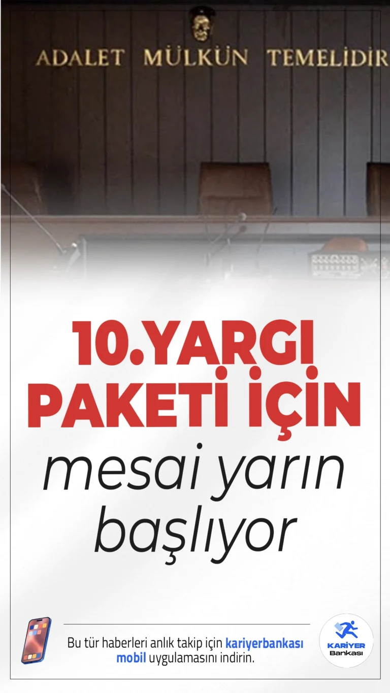10. Yargı Paketi TBMM Gündeminde: Yeni Düzenlemeler Yolda.Adalet sistemini güçlendirmeyi amaçlayan 10. Yargı Paketi, yarından itibaren TBMM Adalet Komisyonu'nda görüşülmeye başlanacak. Teklif, infaz adaletinden temel hakların korunmasına kadar birçok yenilik içeriyor.