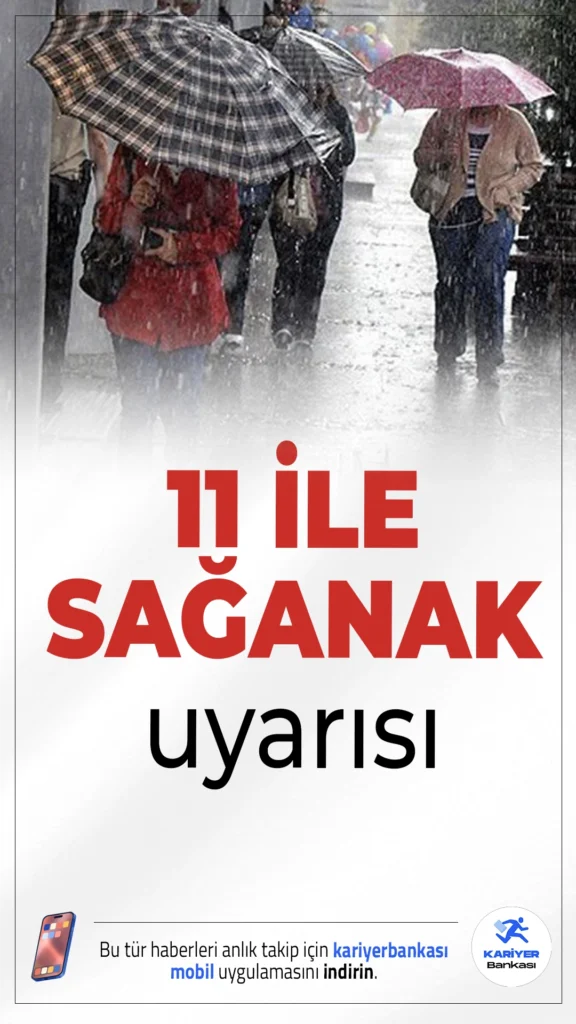 11 İle Sağanak Yağış ve Toz Taşınımı Uyarısı!Yeni haftada Doğu Anadolu’nun doğusunda sağanak yağış bekleniyor. 11 il için yapılan uyarıya göre, bazı bölgelerde gök gürültülü sağanak etkili olacak.