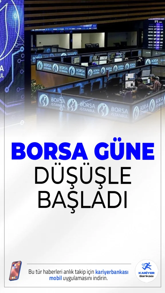 Borsa İstanbul Güne Düşüşle Başladı: Endekste Satış Baskısı Sürüyor.Borsa İstanbul'da BIST 100 endeksi, güne yüzde 0,21 düşüşle 9.494,13 puandan başladı. Küresel risk algısı piyasaları etkiliyor.