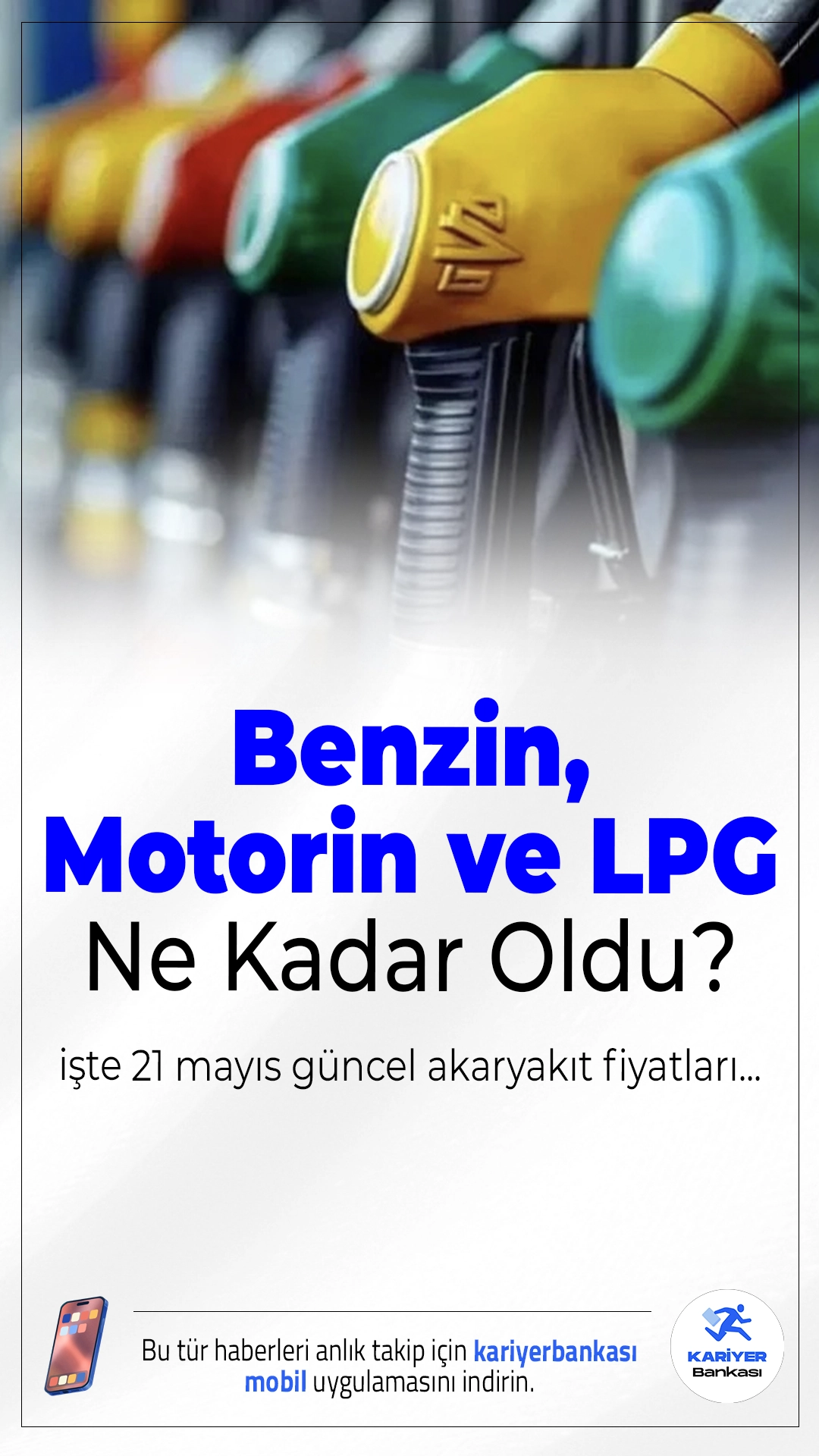 21 Mayıs 2025 Akaryakıt Fiyatları: Benzin, Motorin ve LPG Ne Kadar Oldu?Brent petrol fiyatları ve döviz kurundaki dalgalanmalar, akaryakıt fiyatlarına zam ya da indirim olarak yansımaya devam ediyor. İşte 21 Mayıs 2025 itibarıyla İstanbul, Ankara ve İzmir'de güncel benzin, motorin ve LPG fiyatları...