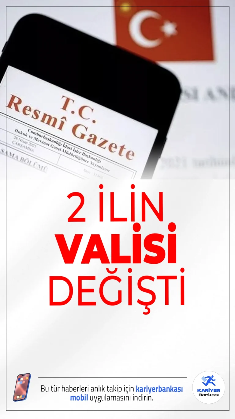 Tunceli ve Bilecik Valiliklerine Yeni Atamalar Yapıldı.Tunceli Valiliğine Şefik Aygöl, Bilecik Valiliğine ise Faik Oktay Sözer atandı. Atama kararı Resmi Gazete’de yayımlandı.