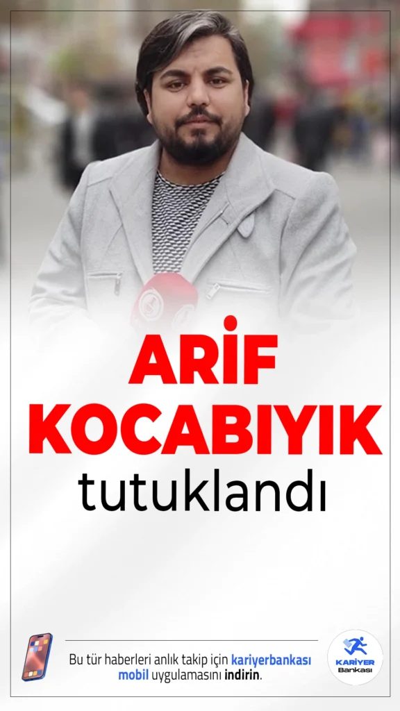 Arif Kocabıyık Tutuklandı.Sokak röportajlarıyla tanınan İlave TV kurucusu Arif Kocabıyık, Cumhurbaşkanı'na hakaret ettiği iddiasıyla tutuklandı.