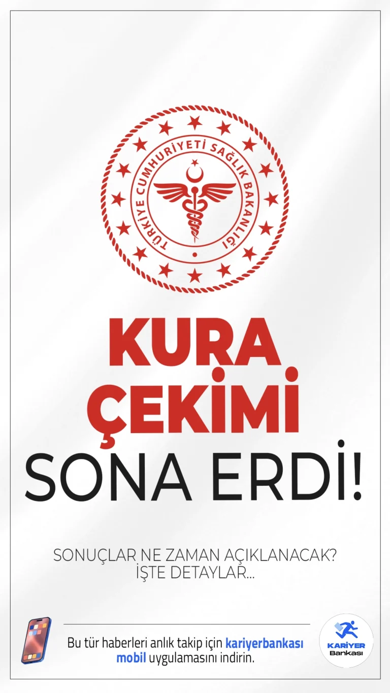Sağlık Bakanlığı İşçi Alımı Kura Çekimi Sona Erdi! Sonuçlar Ne Zaman Açıklanacak?Sağlık Bakanlığı 3658 sürekli işçi alımı için kura çekimini bugün (27 Mayıs) gerçekleşmiş olup, 17.30 itibarıyla sona erdi.Kura çekimi noter huzurunda yapılarak, canlı yayımlandı. Sonuçlar bugün ilerleyen saatlerde açıklanacak.