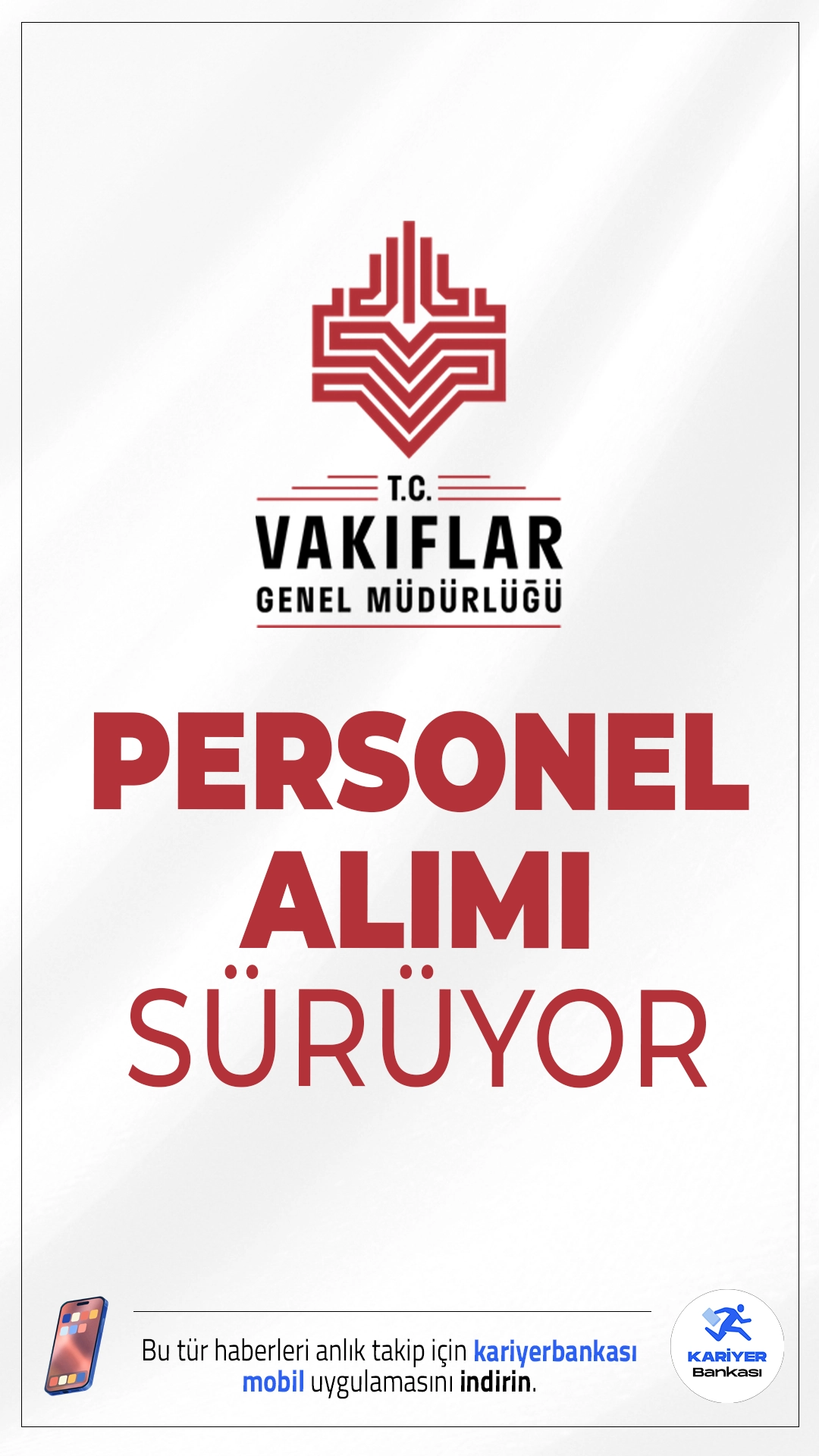 Vakıflar Genel Müdürlüğü (VGM) 78 Personel Alımı Sürüyor.Vakıflar Genel Müdürlüğü merkez ve taşra teşkilatlarında görevlendirilmek üzere sözleşmeli personel alımı için başvuru işlemleri devam ediyor.Başvuru yapacak adayların genel ve özel şartları dikkatle incelemesi gerekmektedir.İşte şartlar ve kontenjanlar...