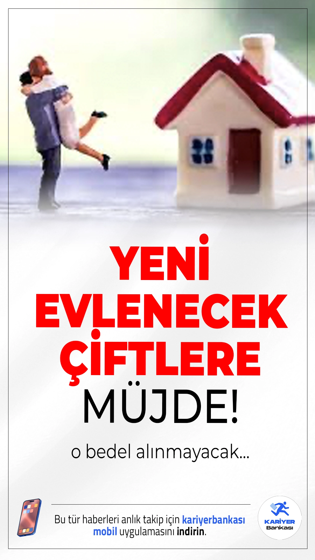 Yeni Evleneceklere Müjde! Emlakçılar Kiralama Komisyonu Almayacak.2025 Aile Yılı kapsamında yuva kuracak genç çiftlere bir destek de emlakçılardan geldi. Yeni evlenecek çiftler ev kiralarken komisyon ödemeyecek.