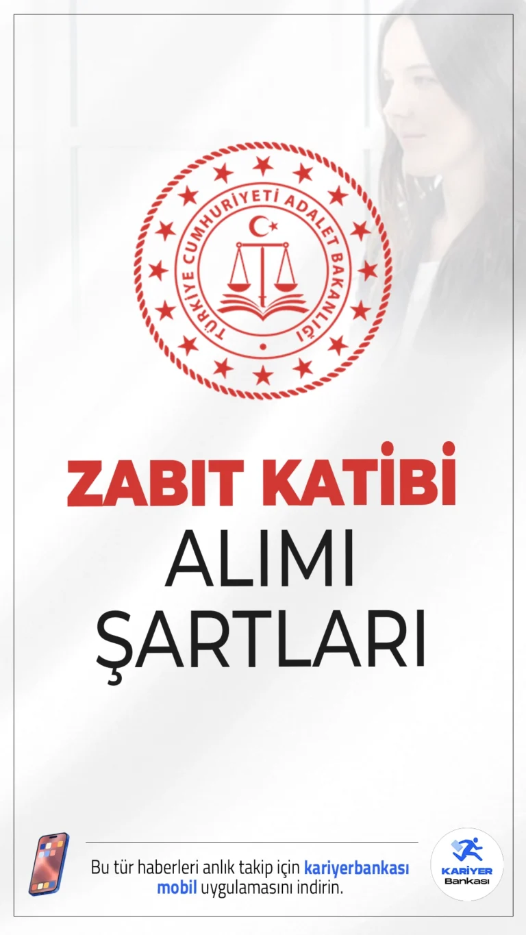 Adalet Bakanlığı Zabıt Katibi Alımı Şartları Değişti! Adalet Bakanlığı, 2025 yılı personel alımı kapsamında zabıt katibi, cezaevi katibi ve daktilograf pozisyonlarına yönelik önemli değişiklikler yaptı. Yapılan düzenleme ile birlikte başvuru şartları daha esnek ve erişilebilir hale getirildi.
