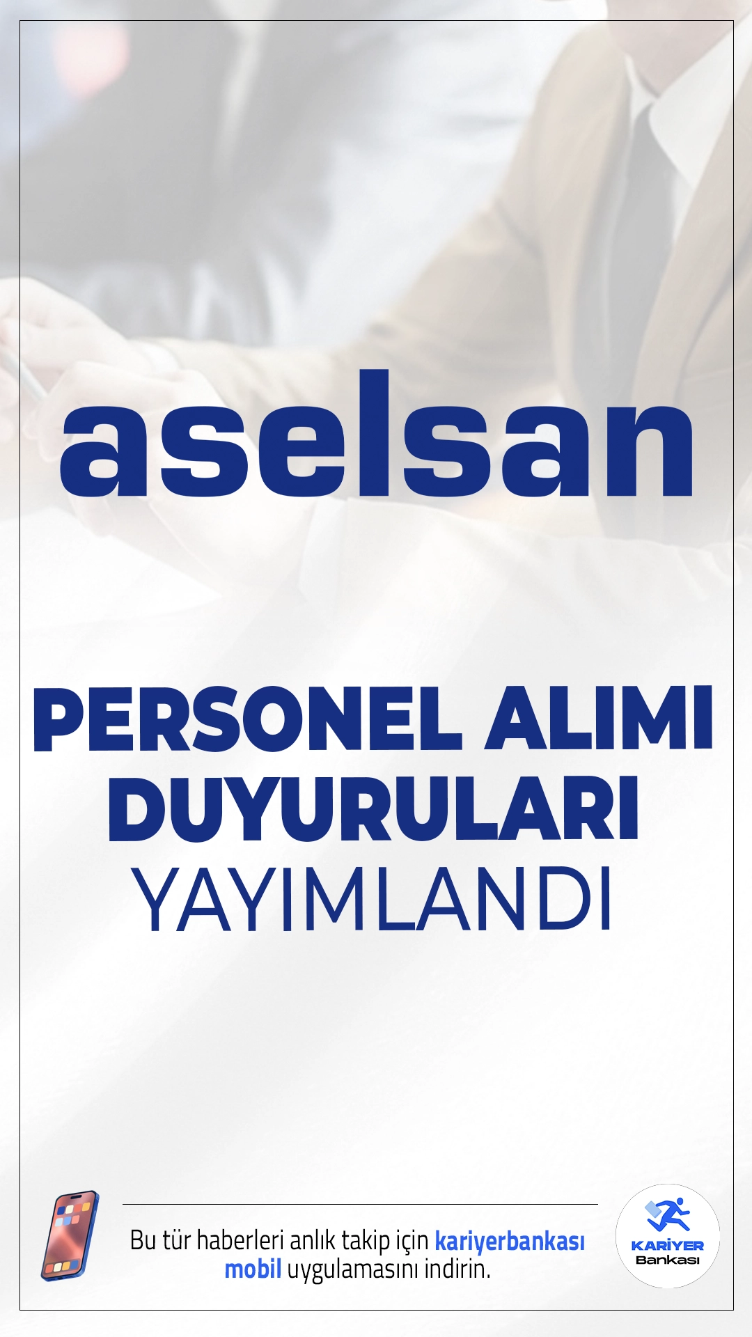 ASELSAN Personel Alımı Duyuruları Yayımlandı.ASELSAN Türkiye'nin savunma sanayi devi olarak büyümeye devam ediyor ve bu büyümeye paralel olarak yeni personel alımlarına hız verdi. 