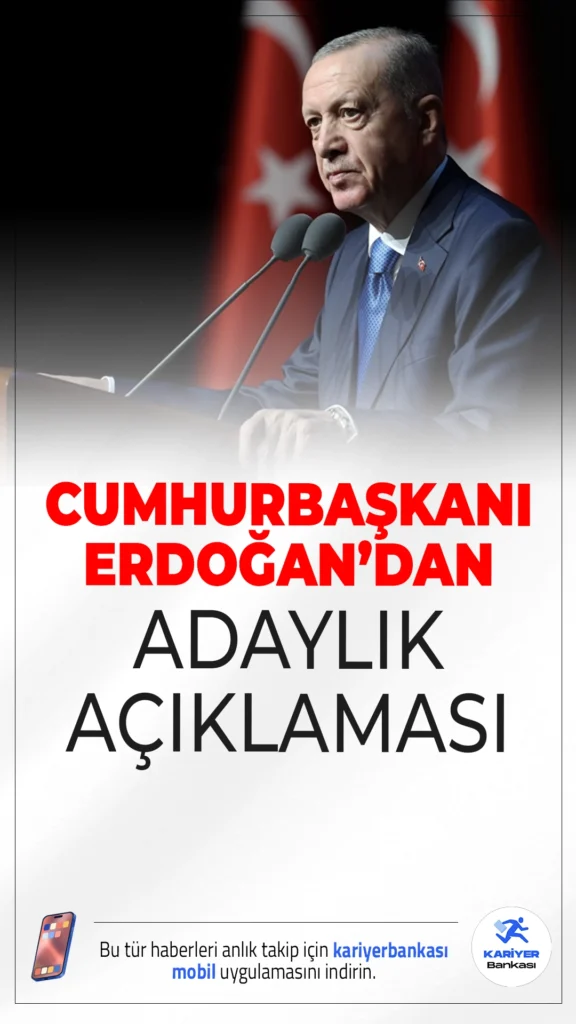 Cumhurbaşkanı Erdoğan: Yeni Anayasayı Ülkemiz İçin İstiyoruz, Adaylık Derdim Yok.Cumhurbaşkanı Erdoğan, yeni anayasa hedefinin kişisel değil, Türkiye'nin geleceği için atılan bir adım olduğunu vurguladı.