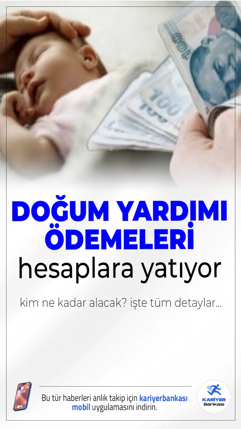 Doğum Yardımı Ödemeleri Bugün Hesaplata Yatıyor! Kim Ne Kadar Alacak?Aile ve Sosyal Hizmetler Bakanlığı'nın başlattığı yeni doğum yardımı ödemeleri, 28 Mayıs itibarıyla hesaplara yatırılıyor. İlk çocuğa 5 bin TL, ikinciye 60 ay boyunca 1.500 TL, üçüncü ve sonraki çocuklara ise 60 ay boyunca 5 bin TL ödeme yapılacak.