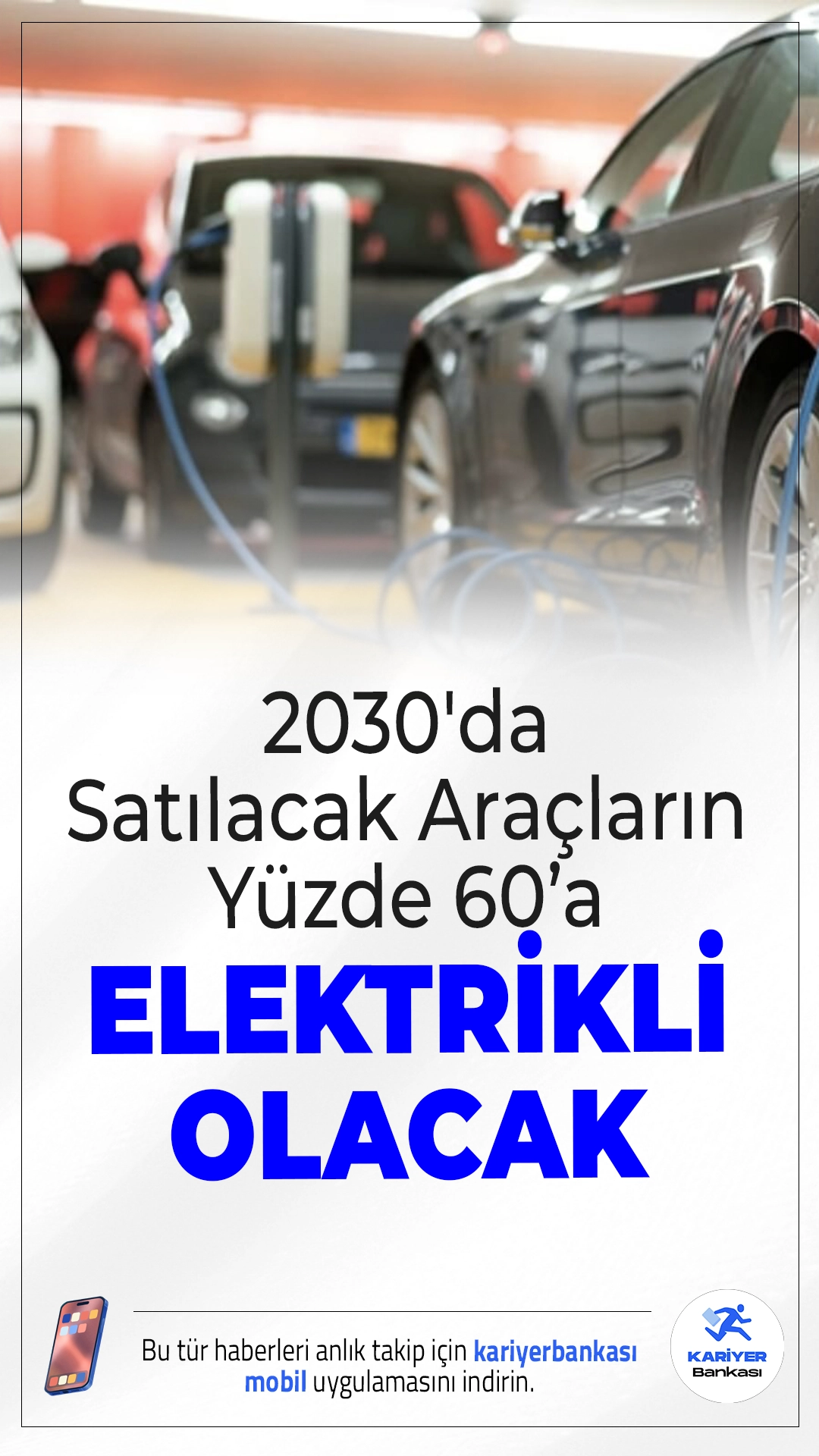 2030'da Türkiye’de Satılacak Araçların Yüzde 60’ı Elektrikli Olacak.Elektrikli araçlar Türkiye’de hızla yaygınlaşıyor: Satışların yüzde 60'ı 2030’a kadar elektrikli olacak.