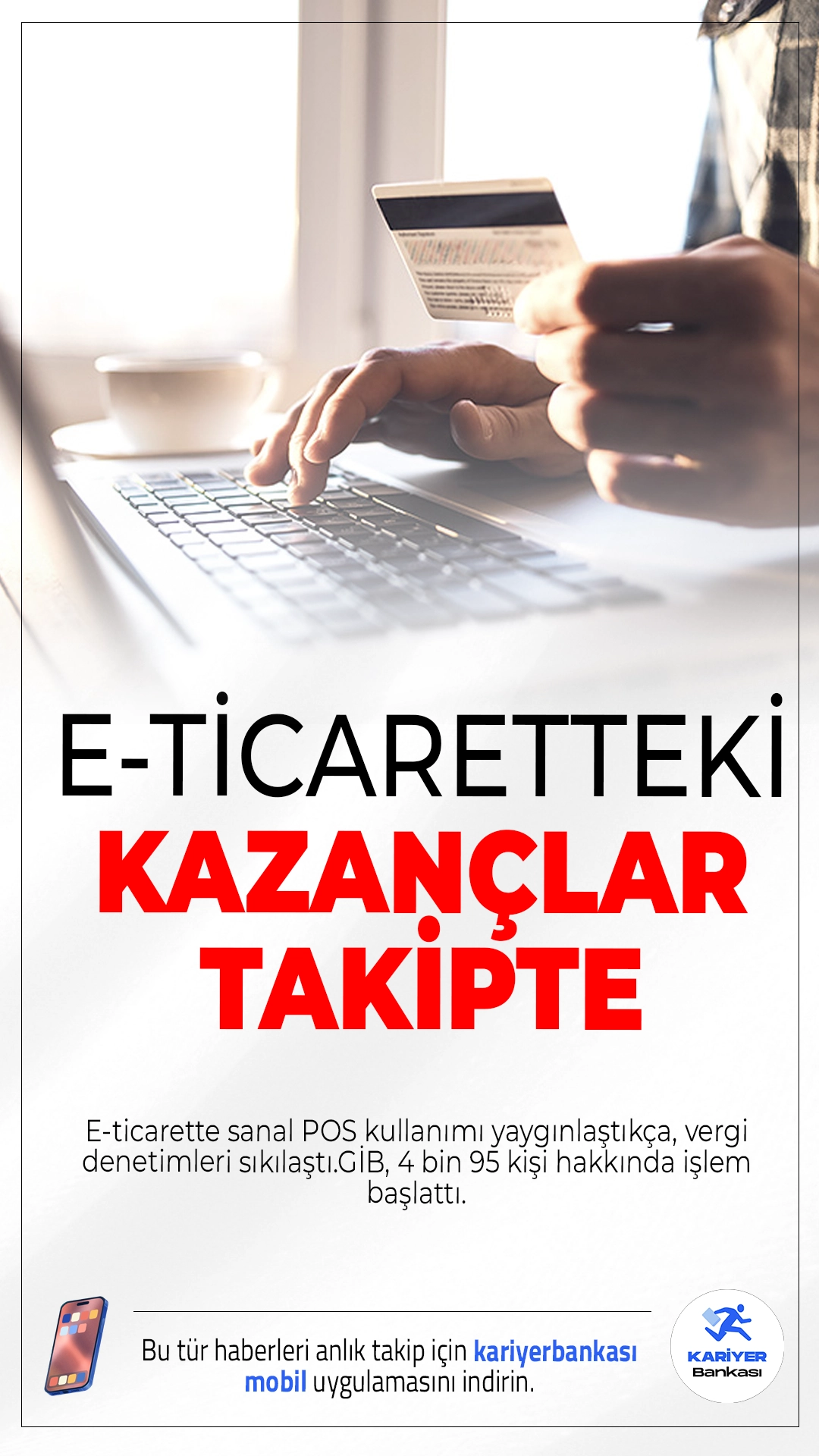 Bakanlık Sanal POS Gelirlerini Mercek Altına Aldı.E-ticarette sanal POS kullanımı yaygınlaştıkça, vergi denetimleri sıkılaştı: GİB, 4 bin 95 kişi hakkında işlem başlattı.
