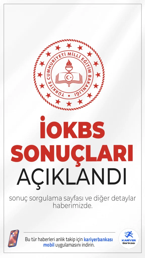 İlköğretim ve Ortaöğretim Kurumları Bursluluk Sınavı (İOKBS) Sonuçları Açıklandı.Millî Eğitim Bakanlığı, İlköğretim ve Ortaöğretim Kurumları Bursluluk Sınavı (İOKBS) sonuçlarını erişime açtı.
