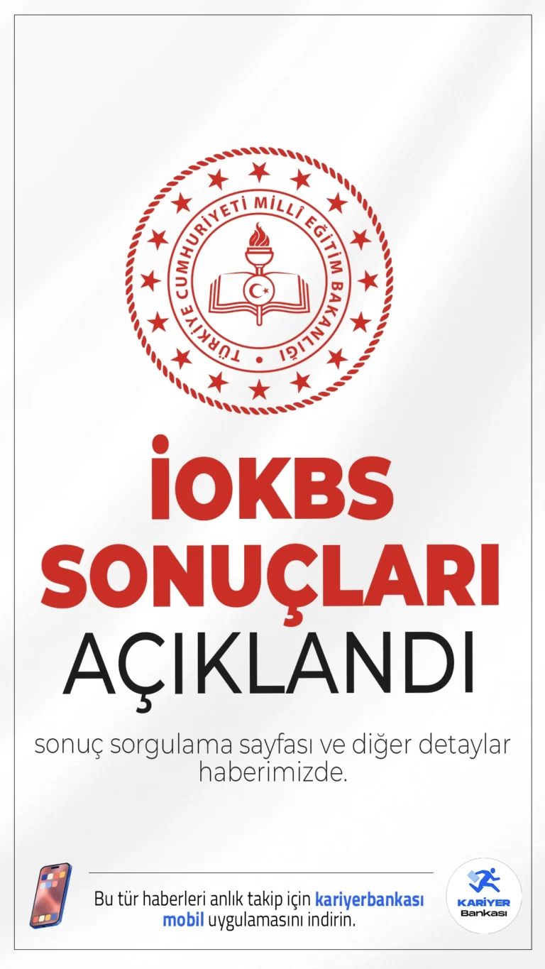 İlköğretim ve Ortaöğretim Kurumları Bursluluk Sınavı (İOKBS) Sonuçları Açıklandı.Millî Eğitim Bakanlığı, İlköğretim ve Ortaöğretim Kurumları Bursluluk Sınavı (İOKBS) sonuçlarını erişime açtı.