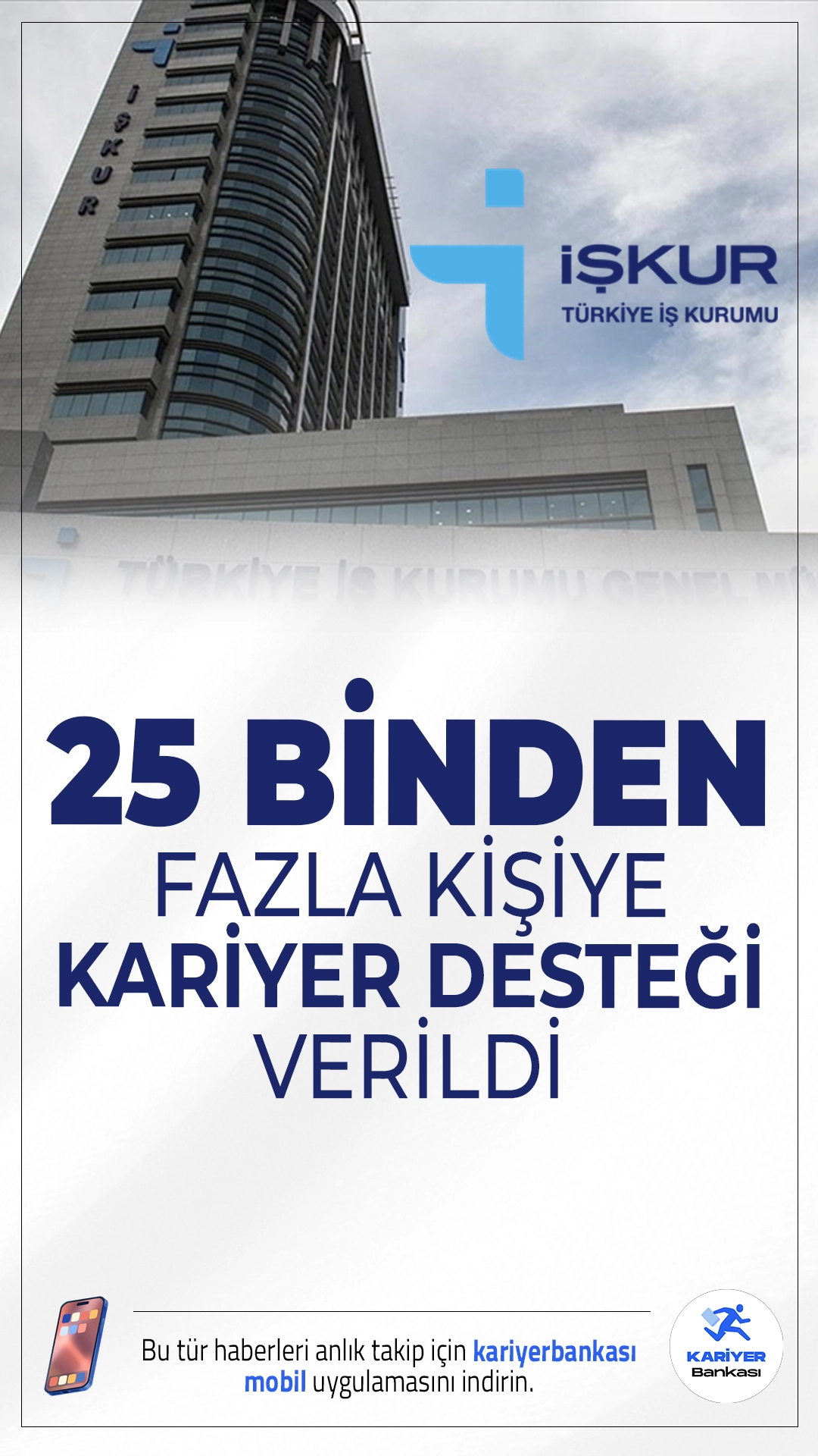 Yılın İlk Dört Ayında 25 Binden Fazla Kişiye İŞKUR'dan Kariyer Desteği.İŞKUR, 2025’in ilk dört ayında yürüttüğü mesleki eğitim kursları ve işbaşı eğitim programlarıyla 25.839 kişiye istihdam ve kariyer yolunda destek sundu.