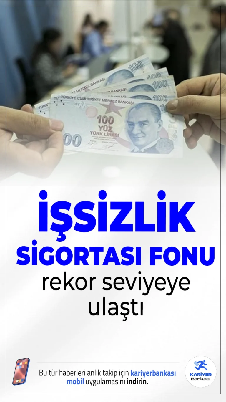 İşsizlik Sigortası Fonu Rekor Seviyeye Ulaştı: 427 Milyar Lirayı Aştı.İşsizlik Sigortası Fonu, 2025’in ilk dört ayında 68,5 milyar lira artarak toplamda 427 milyar 483 milyon liraya yükseldi.