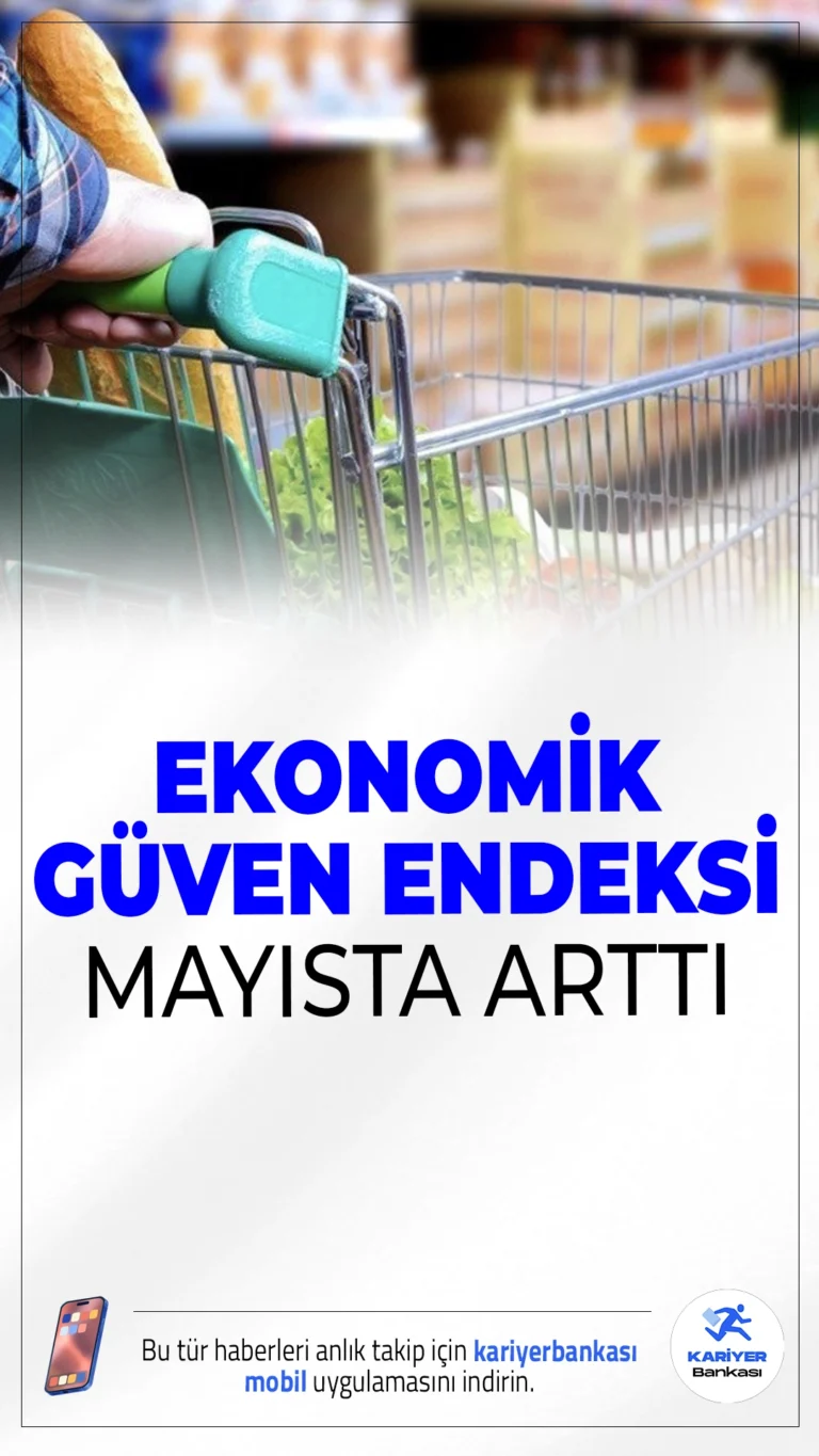 Ekonomik Güven Endeksinde Sınırlı Artış: Mayısta 96,7’ye Yükseldi.Mayıs ayında ekonomik güven endeksi bir önceki aya göre yüzde 0,05 artarak 96,7 seviyesine çıktı. Güven artışına en çok hizmet ve inşaat sektörü katkı sağladı.
