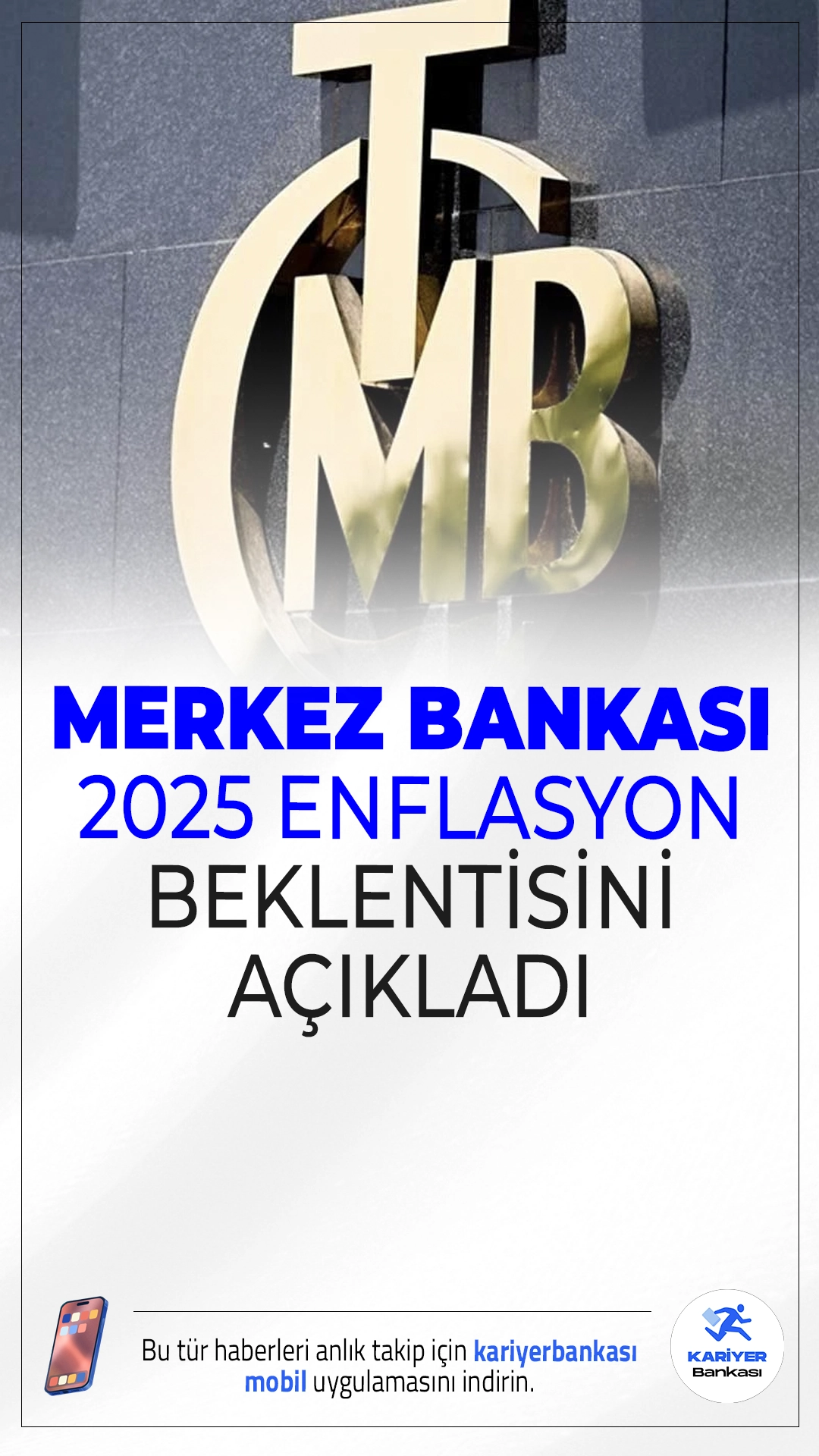 Merkez Bankası 2025 Enflasyon Beklentisini Açıkladı.Türkiye Cumhuriyet Merkez Bankası, 2025 yılı sonu enflasyon tahminini yüzde 24 seviyesinde tutarak beklentilerini değiştirmedi.