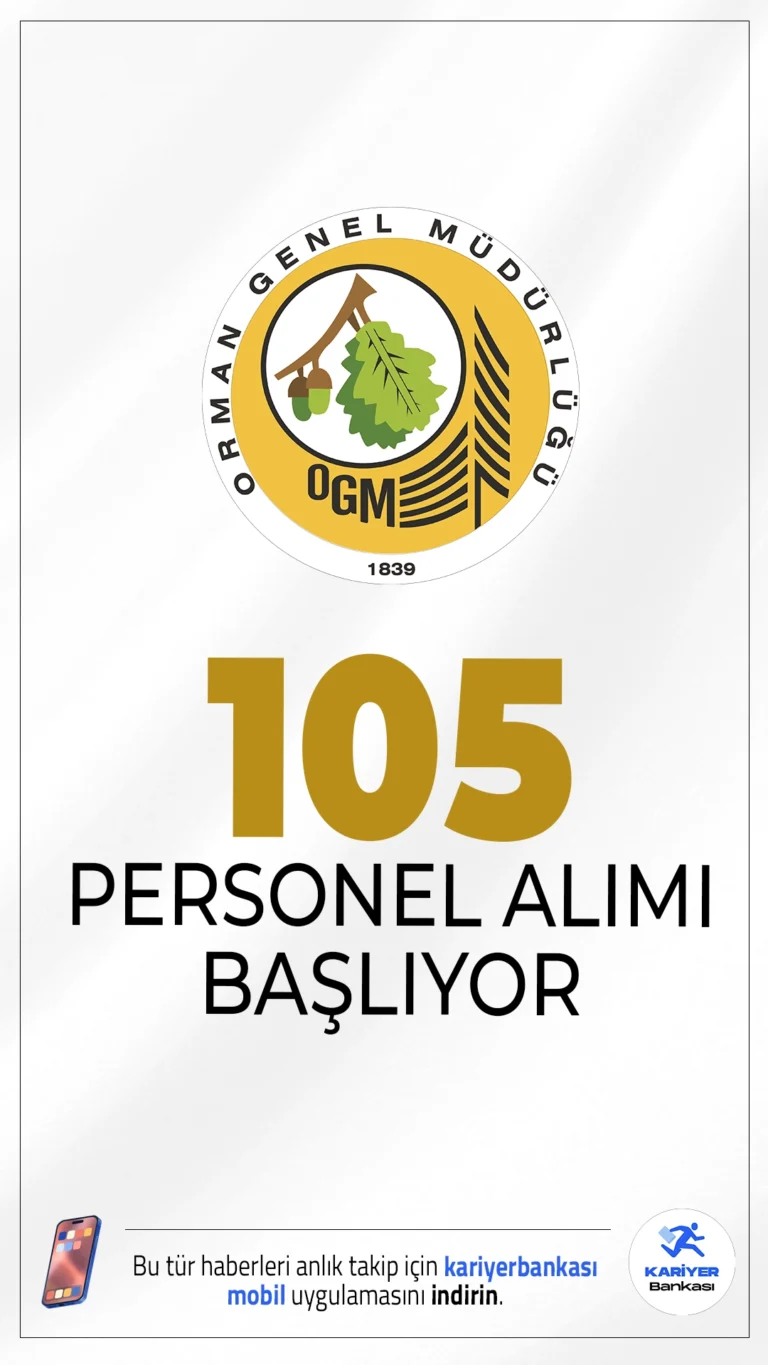 Tarım Bakanlığı OGM 105 Personel Alımı Başvuruları Başlıyor.Tarım ve Orman Bakanlığı Orman Genel Müdürlüğü (OGM), 2025 yılı için 30 İHA Pilotu ve 75 İHA Teknik Personeli olmak üzere toplamda 105 sözleşmeli personel alımı gerçekleştirecek. Adaylar, 5 Mayıs 2025 itibarıyla e-Devlet platformu üzerinden başvurularını yapabilecek.