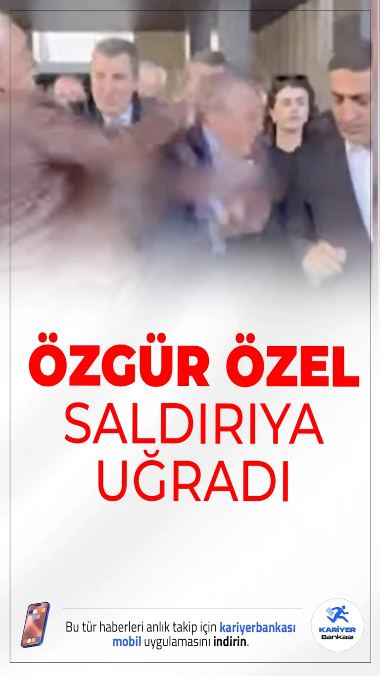 Son Dakika:CHP Lideri Özgür Özel'e Yumruklu Saldırı! CHP Genel Başkanı Özgür Özel, İstanbul AKM'deki anma töreni sonrası yumruklu saldırıya uğradı. Saldırgan olay yerinde gözaltına alındı