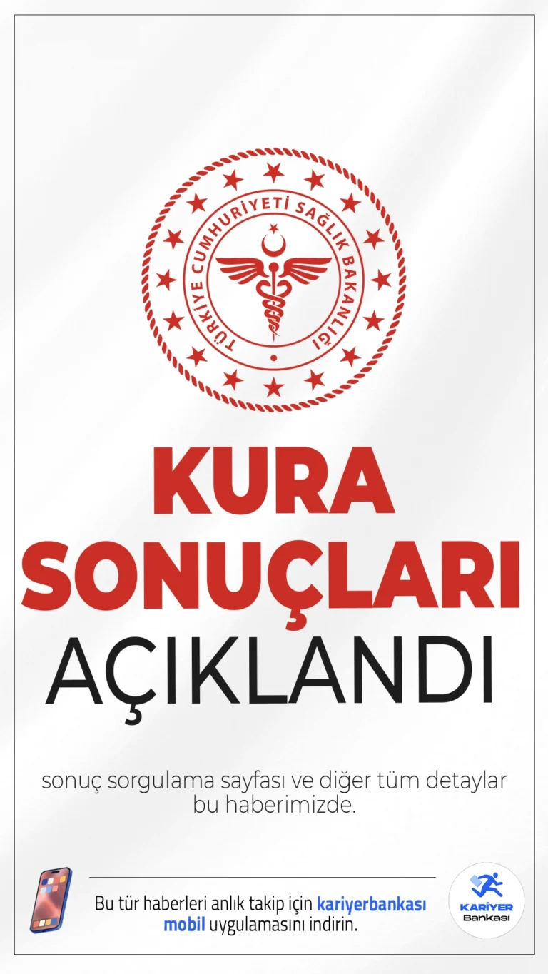 Sağlık Bakanlığı 3658 İşçi Alımı Kura Sonuçları Açıklandı.Sağlık Bakanlığı işçi alımı kapsamında 27 Mayıs'ta gerçekleştirilen 81 şehrin işçi alımı sonuçları açıklandı. Başvuru yapan adayların heyecanlı bekleyişi sona erdi. Sonuç sorgulama sayfası ve diğer tüm detaylar bu haberimizde.