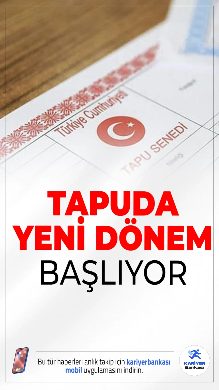 Tapuda Yeni Dönem Başlıyor.Tapu işlemlerinde güvenliği artırmak için önemli bir adım atılıyor. Noter belgelerine karekod zorunluluğu getirilecek; böylece sahtecilik büyük oranda önlenecek.