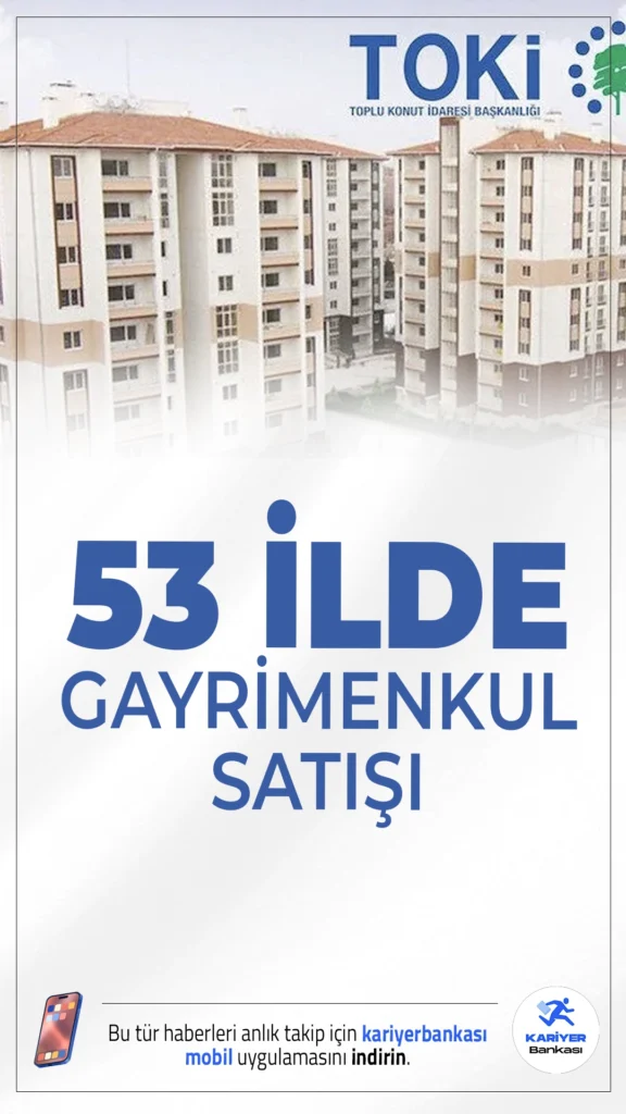 Toplu Konut İdaresi Başkanlığı (TOKİ), 53 ilde 357 gayrimenkulü 14-15 Mayıs 2025 tarihlerinde açık artırma yöntemiyle satışa sunuyor. Konut ve işyerleri uygun ödeme koşullarıyla alıcısını bekliyor.
