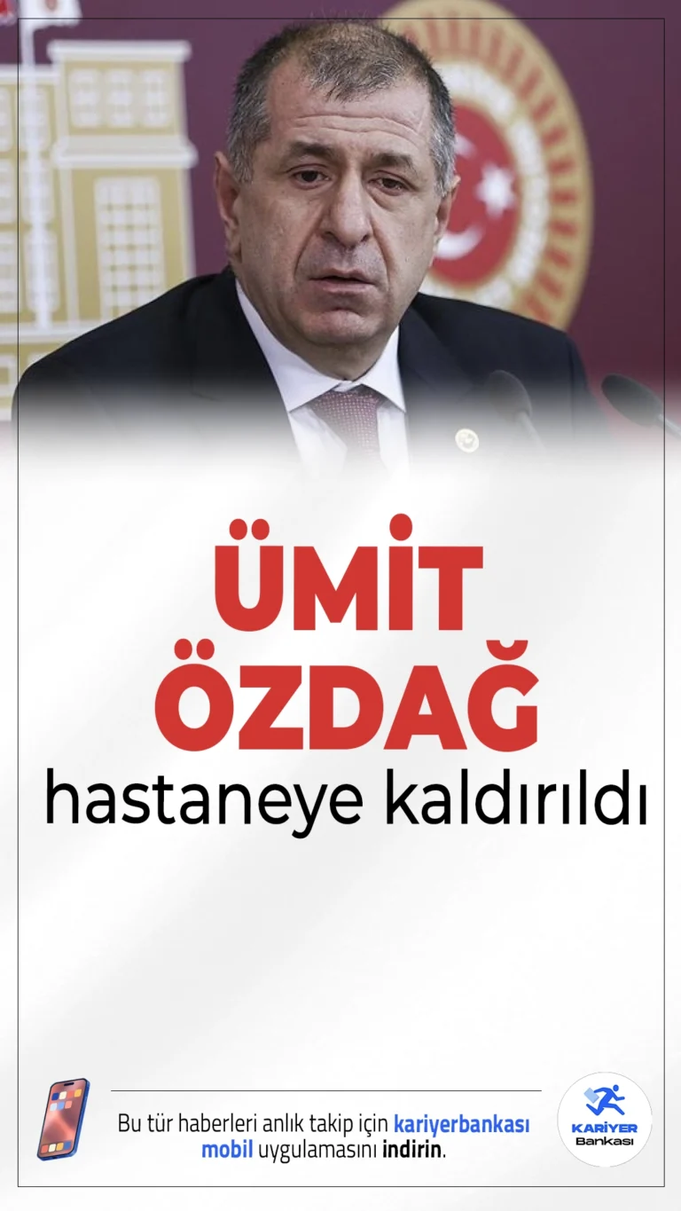 Son Dakika: Ümit Özdağ Hastaneye Kaldırıldı!MİT mensuplarının kimliklerini ifşa ettiği iddiasıyla yargılanan Zafer Partisi Genel Başkanı Ümit Özdağ, sağlık sorunları nedeniyle duruşmaya katılamadı.
