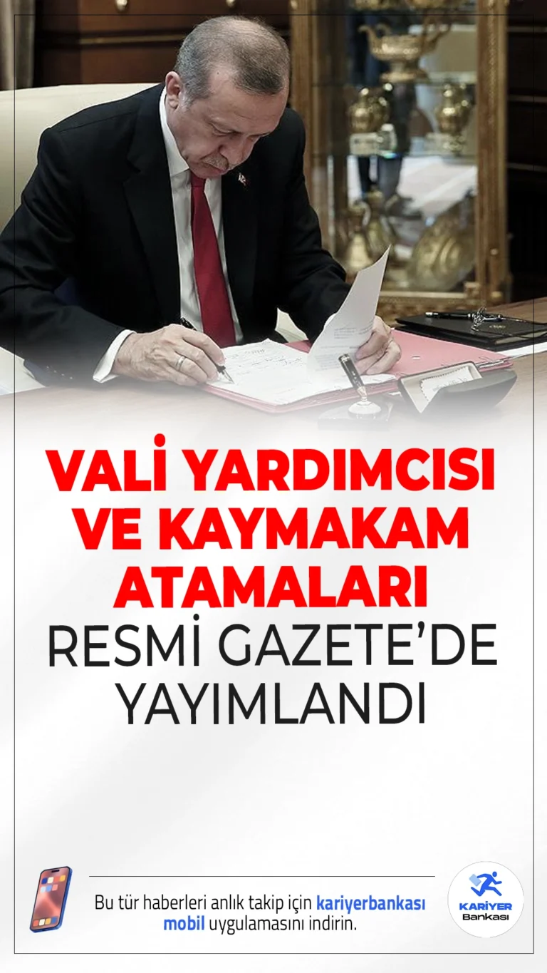 128 Vali Yardımcısı ve 224 İlçeye Yeni Kaymakam Atandı.Cumhurbaşkanı kararıyla 128 vali yardımcısı ve 224 ilçeye kaymakam atandı. Ayrıca birçok üst düzey bürokrat da yeni görevlerine getirildi.