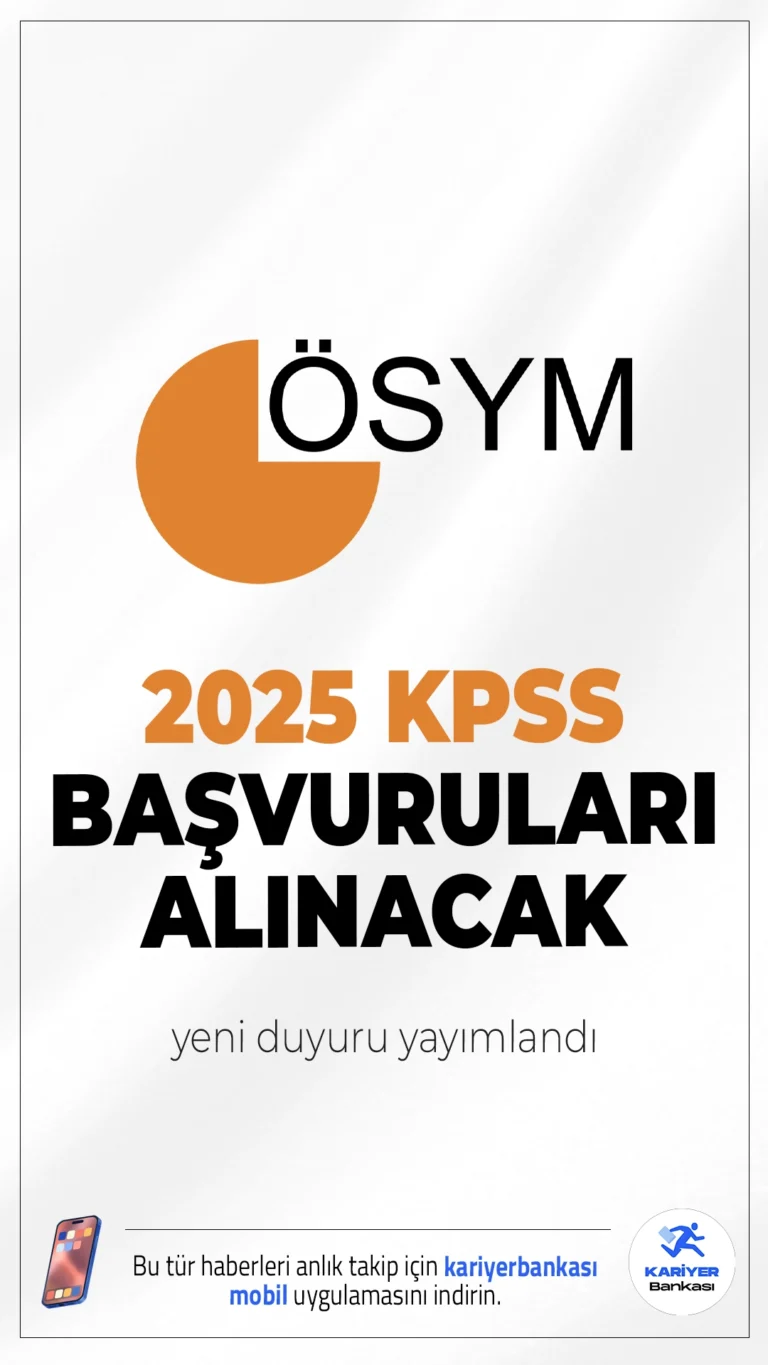 2025 KPSS A Grubu Başvuruları Alınacak. ÖSYM sayfasından yayımlanan duyuruda, 2025 Kamu Personel Seçme Sınavı’nın (2025-KPSS A Grubu) Genel Yetenek-Genel Kültür oturumu 7 Eylül 2025 tarihinde; Alan Bilgisi oturumları 13-14 Eylül 2025 tarihlerinde uygulanacağı, adayların tümünün, 7 Eylül 2025 tarihinde yapılacak Genel Yetenek-Genel Kültür oturumuna gireceği aktarıldı.