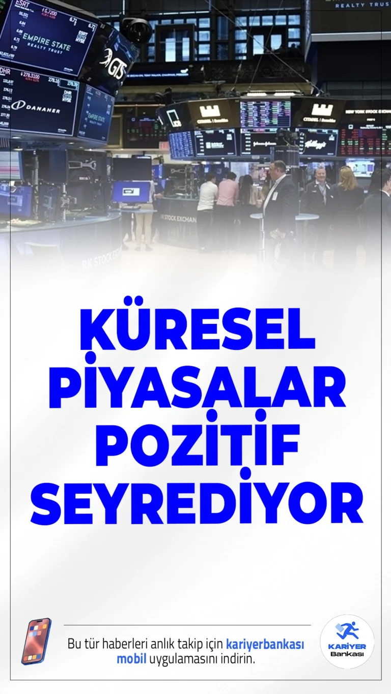 Küresel Piyasalar Pozitif Seyrediyor.Küresel piyasalarda ticaret savaşlarının hafifleyebileceği beklentisi ve olumlu verilerle birlikte yatırımcıların risk iştahı güç kazanıyor.
