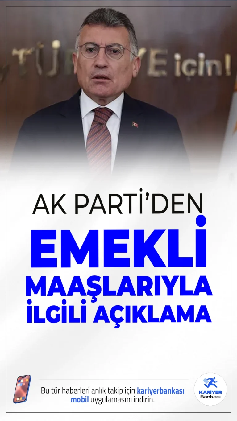 AK Parti'den Emekli Maaşlarıyla ilgili Açıklama.En düşük emekli maaşına zam yapılacak mı sorusu yanıt buluyor. AK Parti Grup Başkanı Abdullah Güler, 3 Temmuz'da açıklanacak enflasyon verilerinin ardından düzenleme yapılacağını duyurdu.