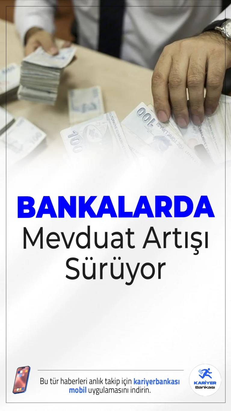 Bankalarda Mevduat Artışı Sürüyor: 23 Trilyon Lirayı Aştı.30 Mayıs haftasında bankacılık sektöründeki toplam mevduat, 108 milyar liralık artışla 23,1 trilyon lirayı geçti. TL mevduatlar yükselirken, döviz hesaplarında sınırlı gerileme görüldü.