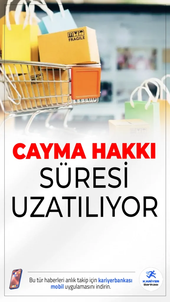 Tüketici Haklarında Yeni Dönem: Cayma Süresi 30 Güne Çıkıyor!30 Temmuz'da yürürlüğe girecek düzenleme ile doğrudan satışla alınan ürünlerde tüketicilerin cayma süresi 14 günden 30 güne çıkarılıyor. Peki hangi ürünler kapsam dışında kalıyor?