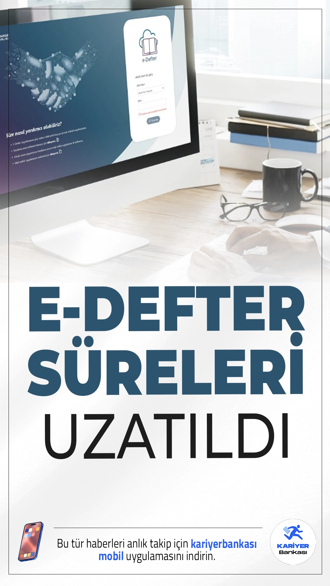 E-Defter Sürelerinde Değişiklik: Mükellefler İçin Yeni Tarih 23 Haziran.Gelir İdaresi Başkanlığı (GİB), elektronik defter işlemlerine dair önemli bir duyuru yayımladı. E-defterlerin oluşturulması, imzalanması ve yüklenme süresi 23 Haziran’a kadar uzatıldı.