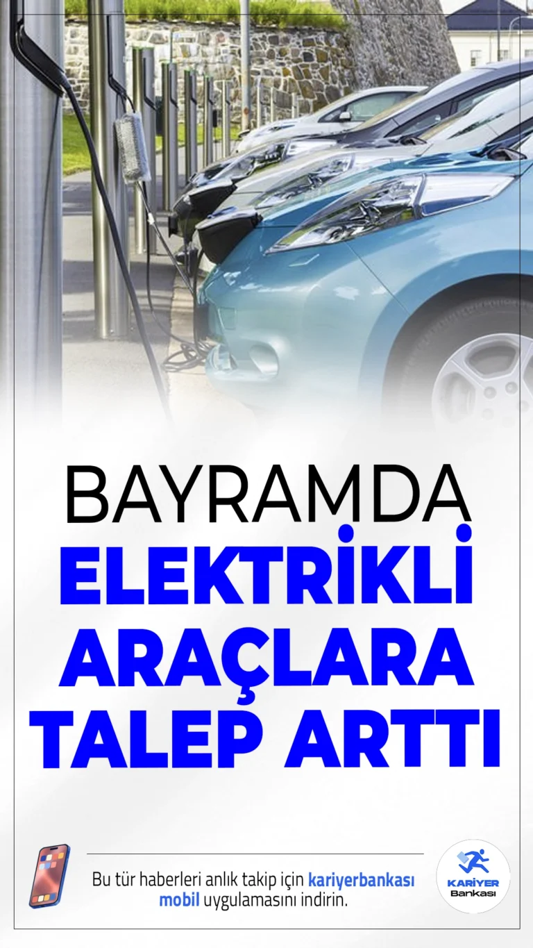 Bayramda Elektrikli Araçlara Talep Patladı.Kurban Bayramı tatilinde elektrikli araç kullanıcıları rekor düzeyde şarj işlemi yaptı; tüketim geçen yıla göre yüzde 201 artarak 10,8 milyon kilovatsaati aştı.