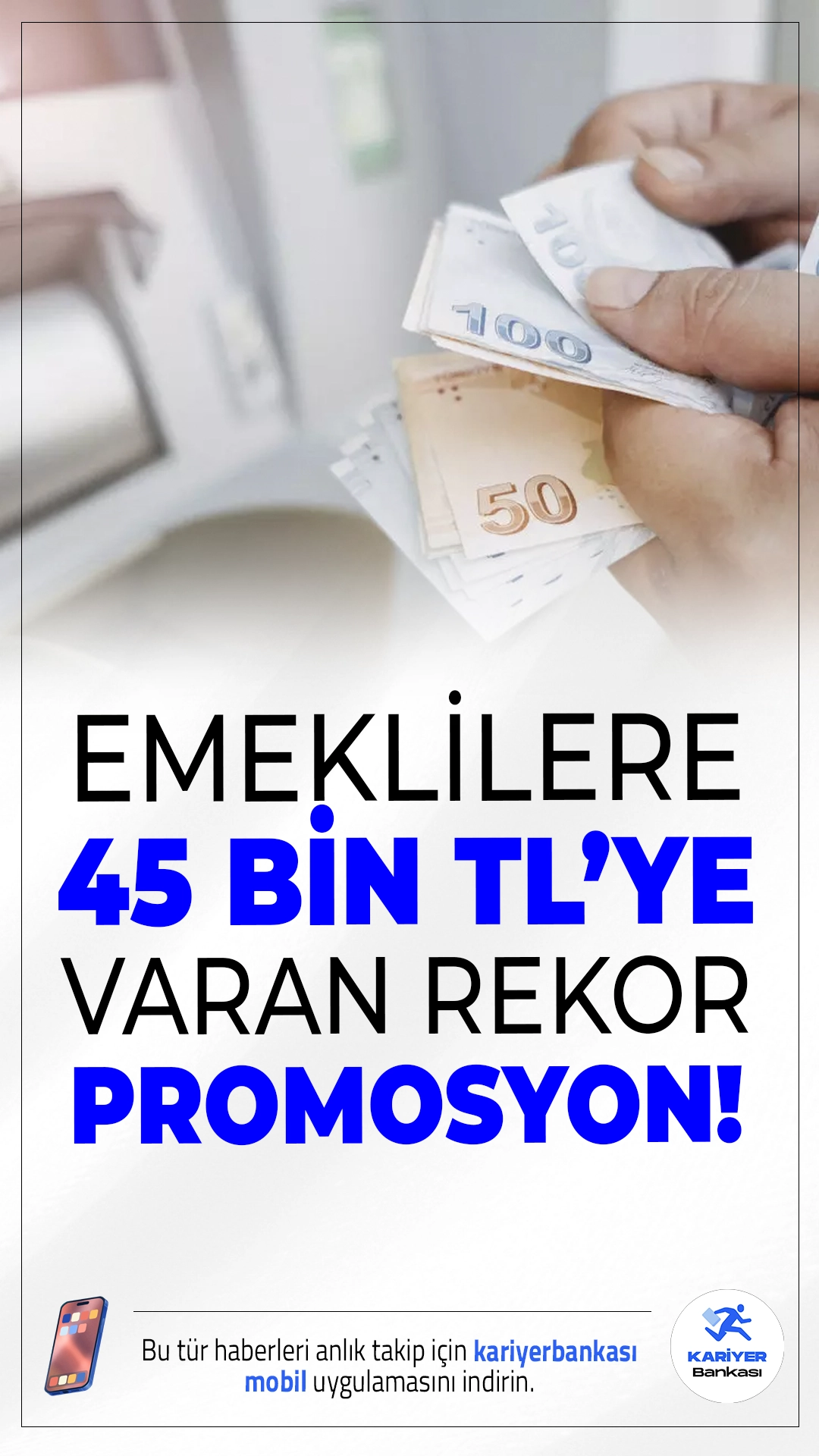Emeklilere 45 Bin TL’ye Varan Rekor Promosyon! İşte Detaylar..Emekliler için bankalardan büyük fırsat: Garanti BBVA ve ING, maaşını taşıyanlara toplamda 45 bin TL’ye varan promosyon ve ek ödeme sunuyor. İşte kampanyaların ayrıntıları…