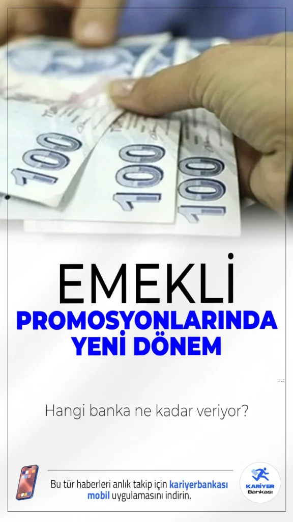 Emekli Promosyonlarında Yeni Dönem: Hangi Banka Ne Kadar Veriyor?Haziran 2025 itibarıyla güncellenen emekli promosyon tutarları, bankalar arasında ciddi bir rekabete sahne oluyor. Maaşını farklı bankaya taşımak isteyen emeklilere sunulan yeni rakamlar, cazip ek fırsatlar ve avantajlarla dikkat çekiyor.