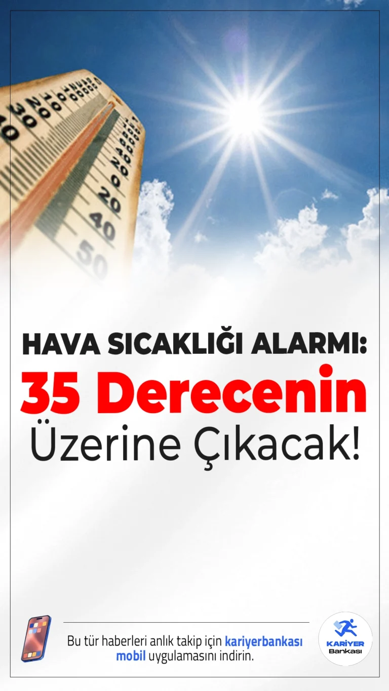 Hava Sıcaklığı Alarmı: 35 Derecenin Üzerine Çıkacak! İşte 5 Haziran İl İl Hava Durumu.Yurdun büyük bölümünde etkili olacak sıcak hava dalgasıyla birlikte termometreler 35 derecenin üstüne çıkacak.