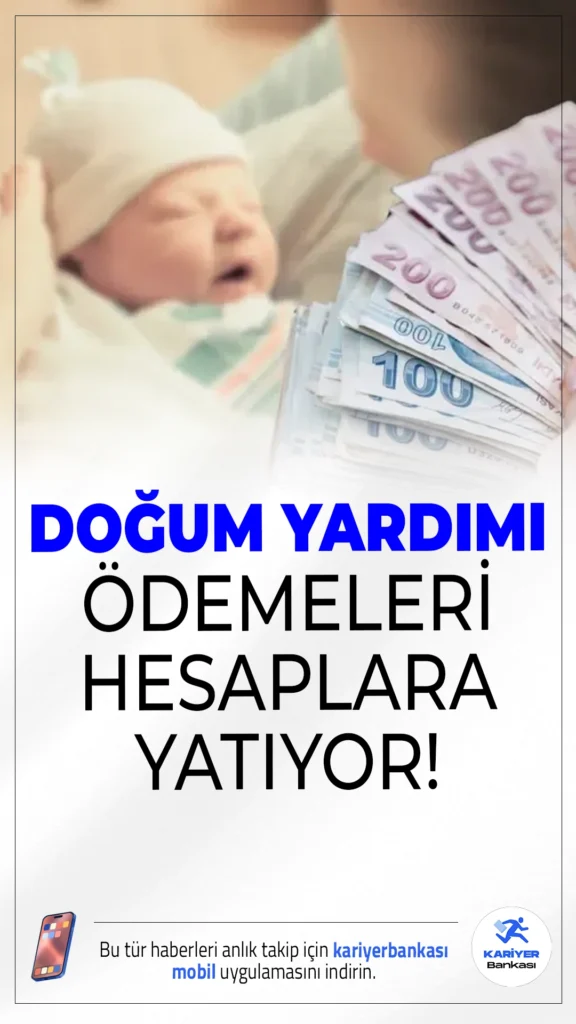 Haziran Ayı Doğum Yardımı Ödemeleri Hesaplara Aktarılıyor.Haziran ayı doğum yardımı kapsamında 220 bini aşkın anneye ödeme yapılmaya başlandı. Destek ödemeleri bugün itibarıyla hesaplara geçiyor.